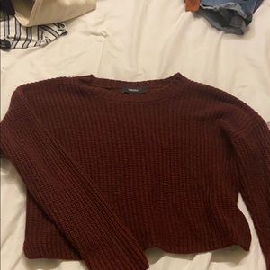 cropped knit sweater lightly worn